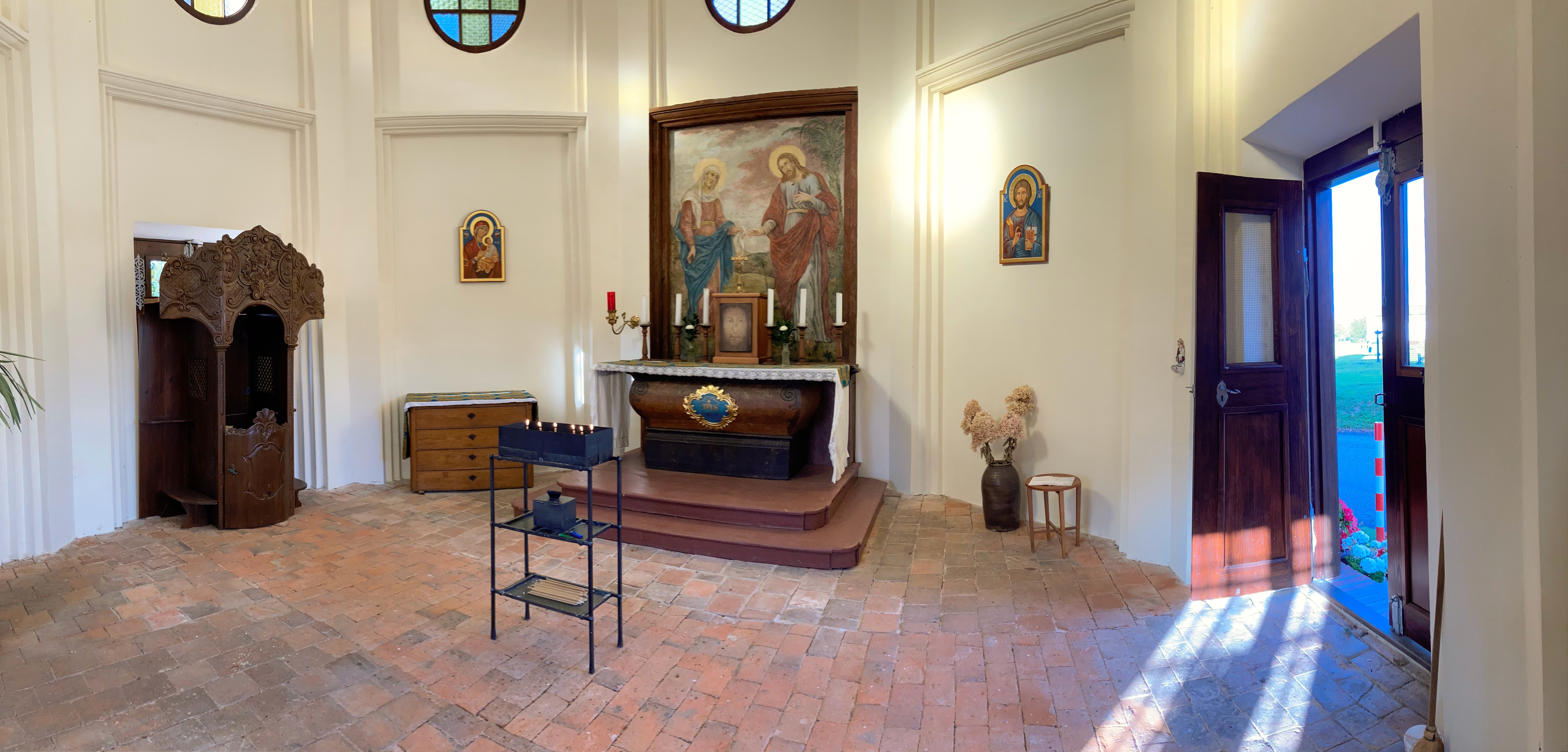 Logo kaple Loučení Panny Marie